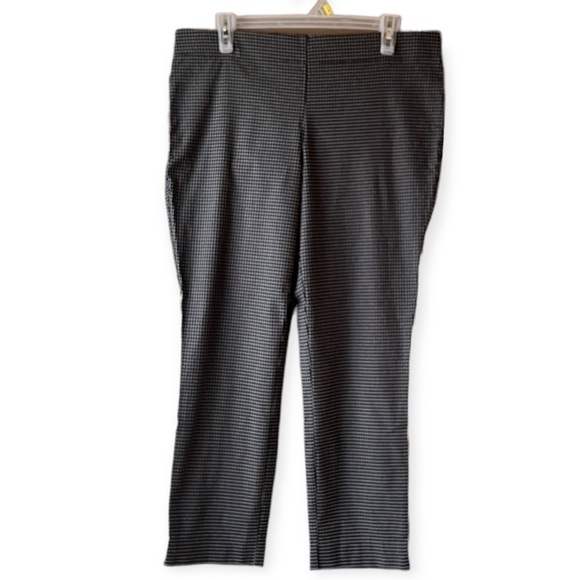 𝅺trendsetter Black Plaid Capris Size 14 - Picture 1 of 8